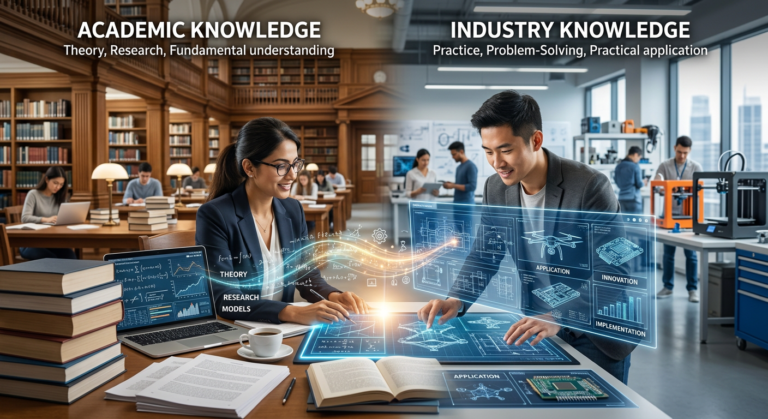 Industry and Academical knowledge in IT Career
