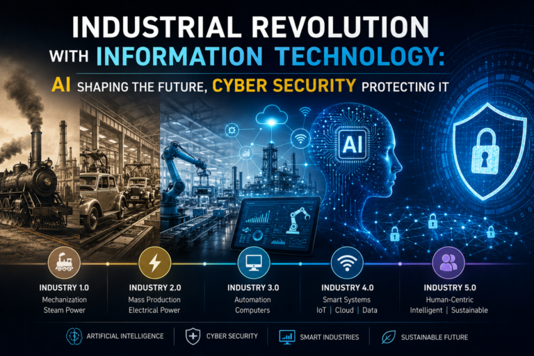 Industrial Revolution with Information Technology: AI Shaping the Future, Cyber Security Protecting It