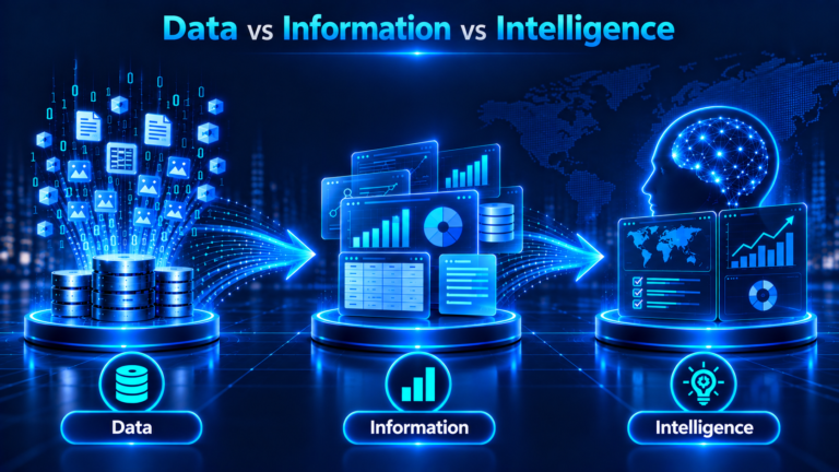 Data vs Information vs Intelligence